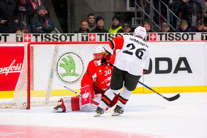 LM, Třinec-Jyväskylä: Šimon Hrubec - Jarkko Immonen