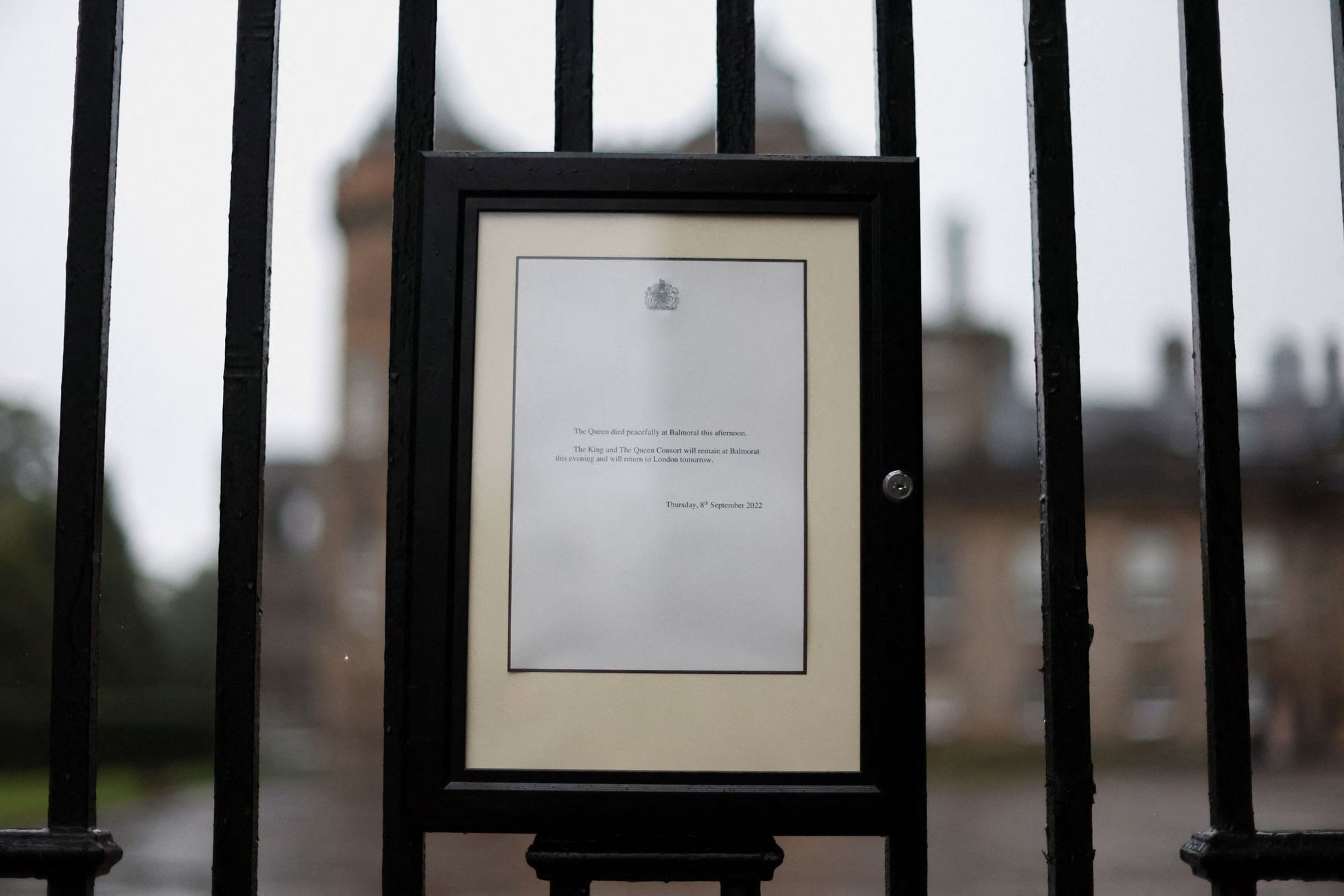 Británie truchlení Alžběta II. úmrtí