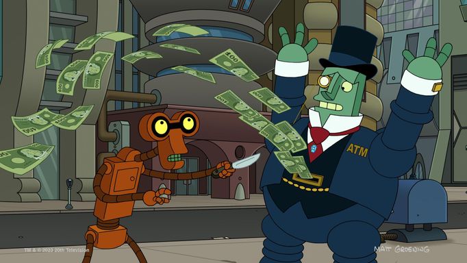 Snímek z nové řady Futuramy.