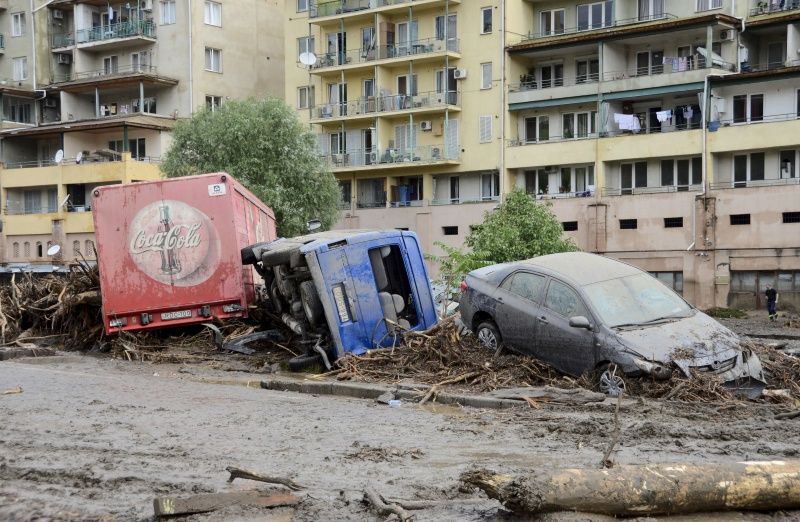Záplavy v gruzinském Tbilisi.