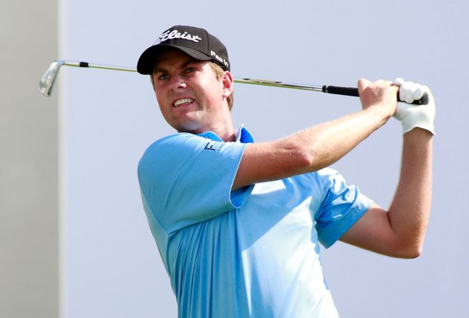 Americký golfista Webb Simpson v prvním kole Mistrovského turnaje BMW 2012 v americkém Carmelu.