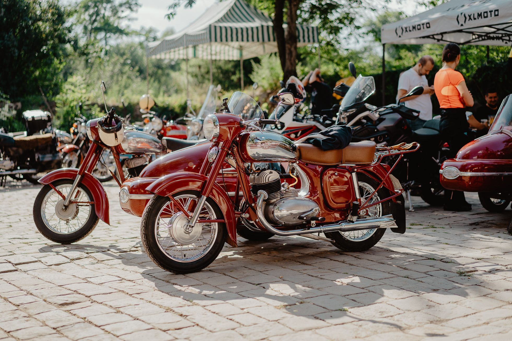Jawa 350 Konopnice sraz mlýn