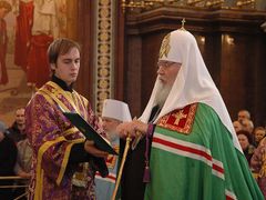 Nejvyšší představitel ruské pravoslavné církve patriarcha Alexej II.