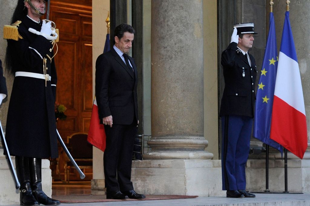 Petr Nečas na návštěvě ve Francii u Nicolase Sarkozyho