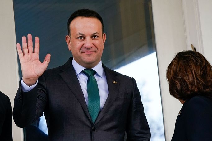 Irský premiér Leo Varadkar na návštěvě Spojených států, 15. března 2024