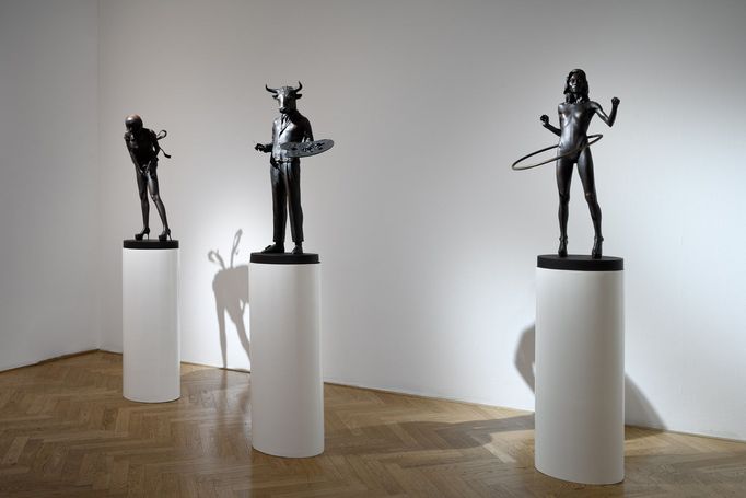 Snímek z výstavy děl Martina Krajce ve Ville Pellé.