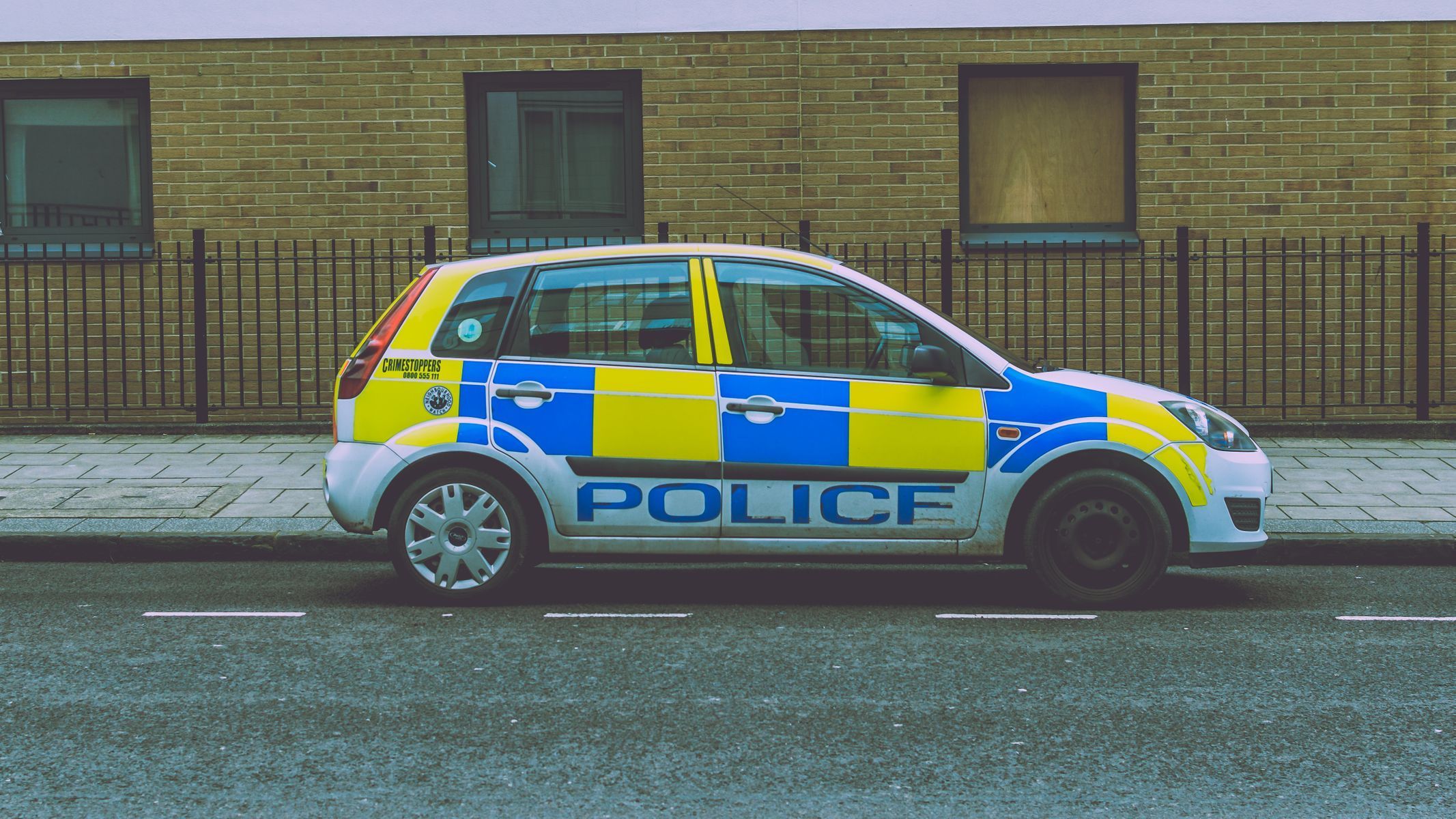 Policie v Bristolu, Británie, ilustrační foto.