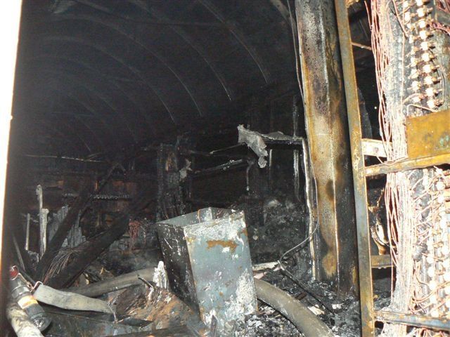 Požár lokomotivy u Pňovan