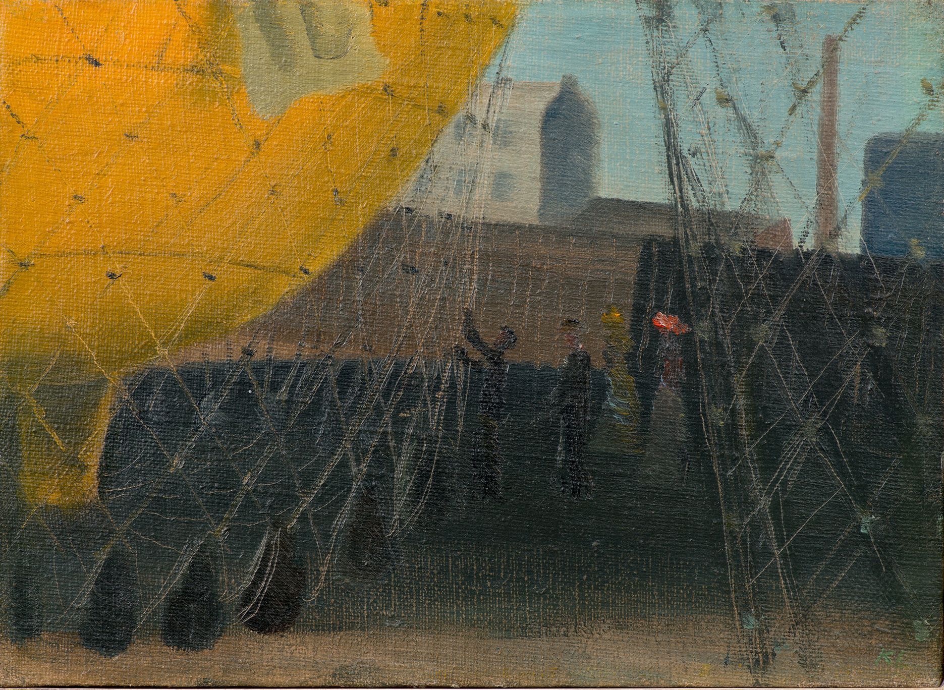 Kamil Lhoták: Dva balony před startem, 1940