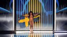 Eurovizi vyhrála švédská zpěvačka Loreen. Snímek ze sobotního finále.