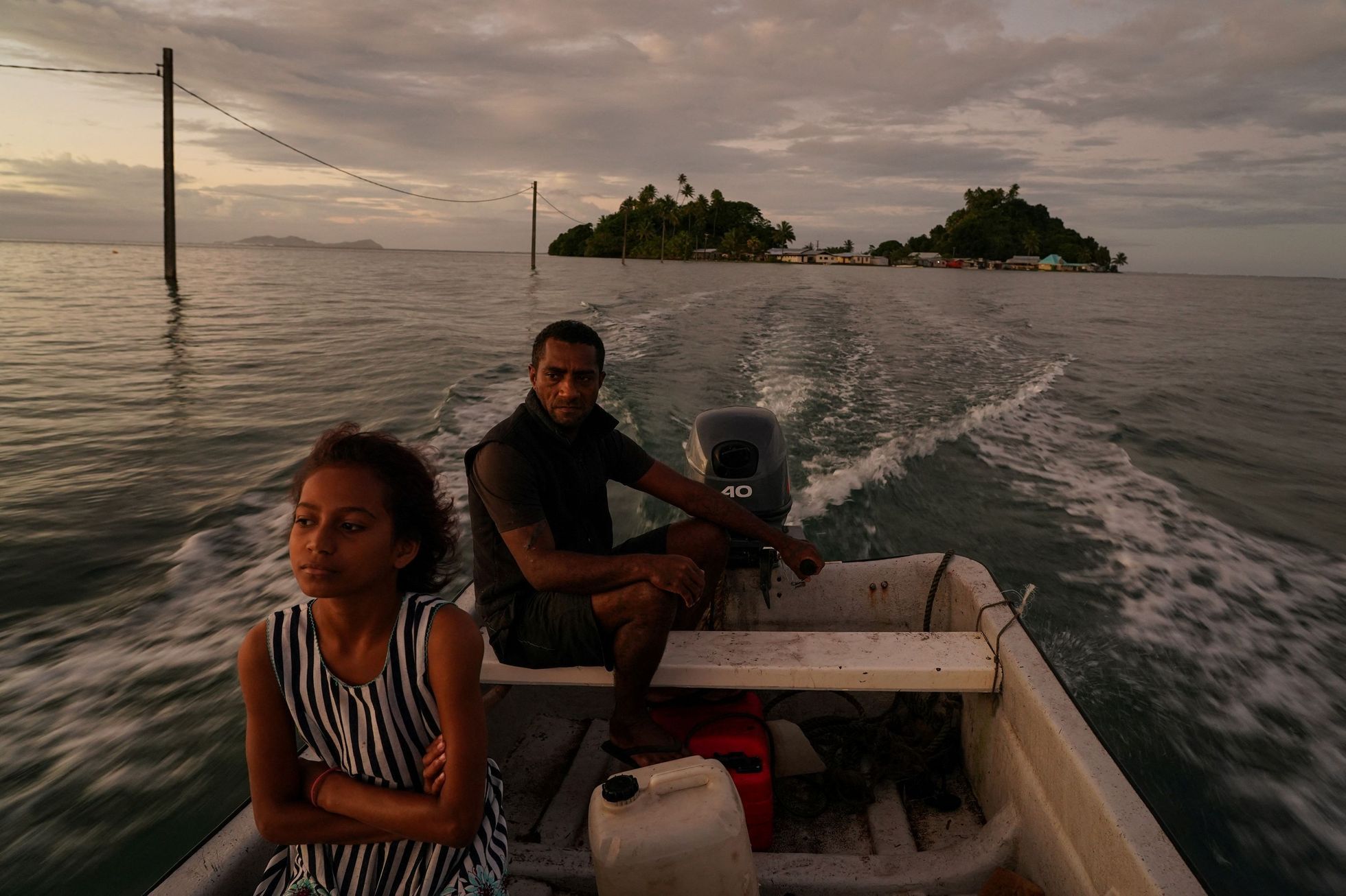 Fiji ostrov stoupající uprchlíci tichý ocean