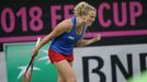 Kateřina Siniaková slaví vítěství ve Fed Cupu 2018