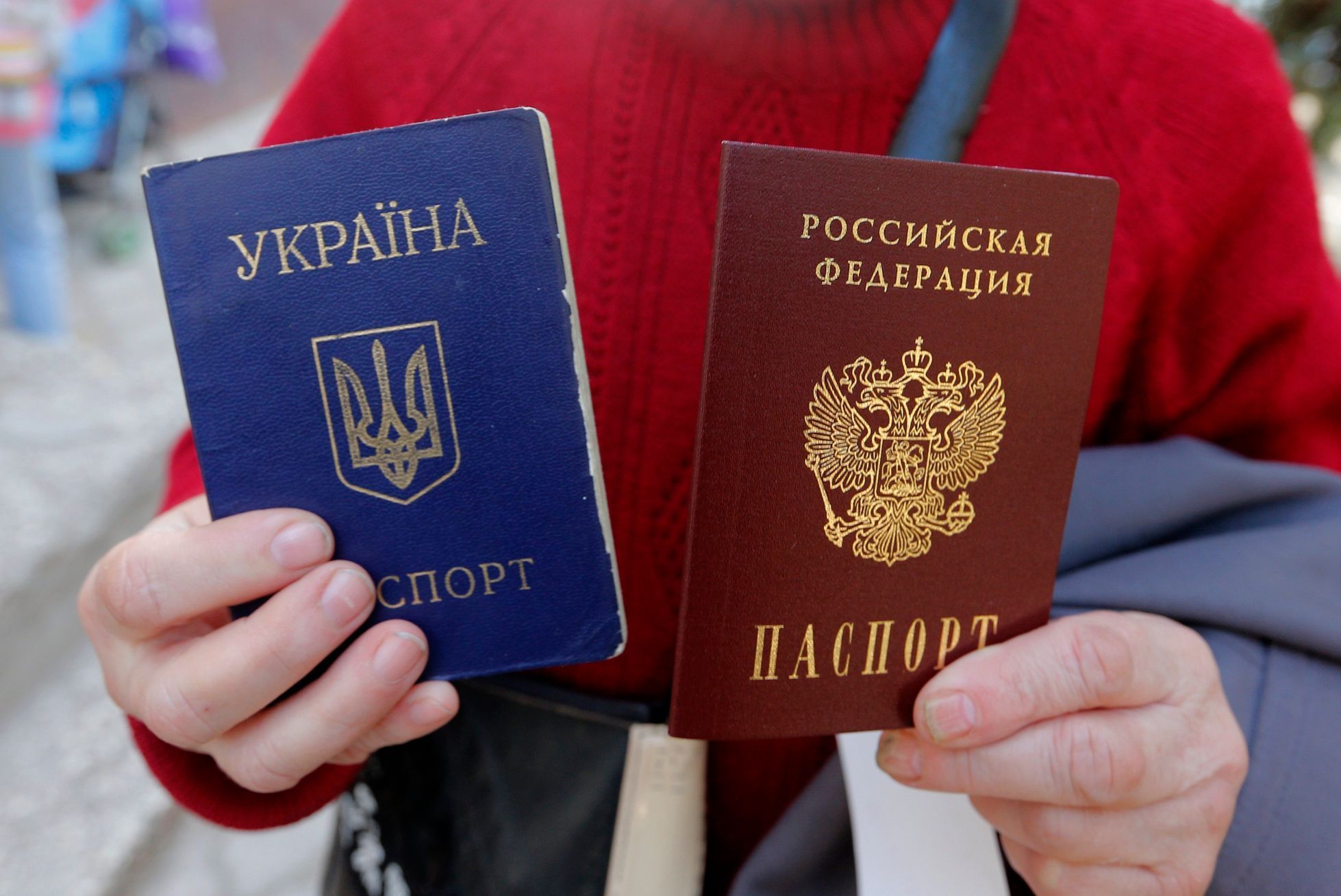 Ukrajinský a ruský pas