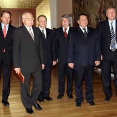 Předsedové parlamentních u prezidenta Klause