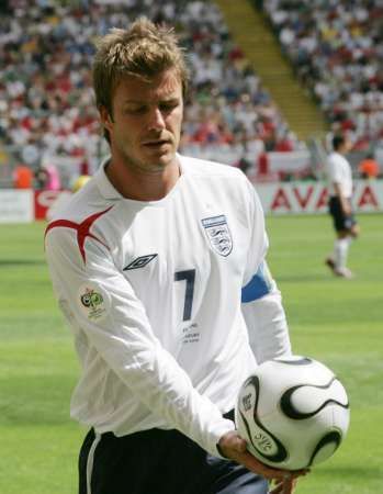 Anglie - Paraguay: David Beckham