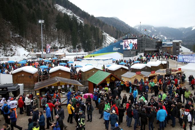 Biatlon, SP Ruhpolding, atmosféra