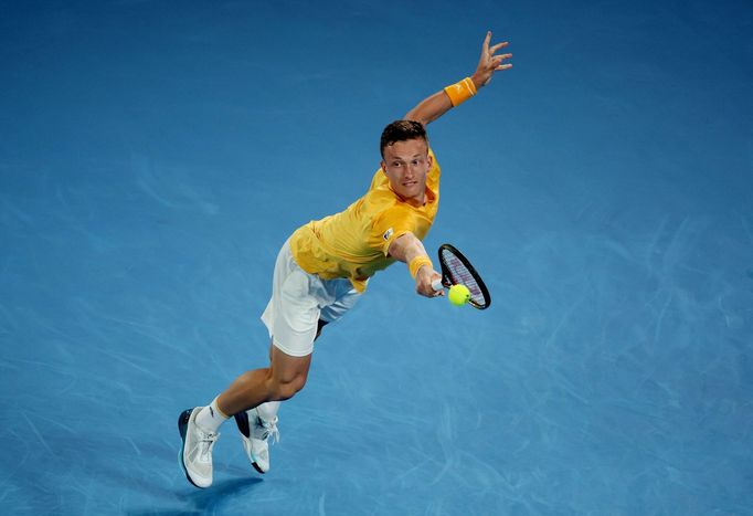 Jiří Lehečka ve čtvrtfinále Australian Open 2023