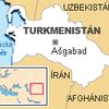 Mapa Turkmenistán