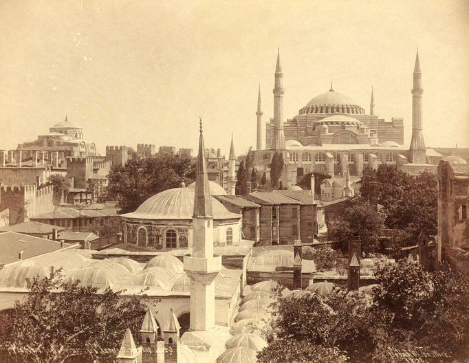 Hagia Sofia alias chrám Boží Moudrosti v Istanbulu.