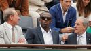 Tenis, French Open, finále: Usain Bolt  (uprostřed)