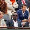 Tenis, French Open, finále: Usain Bolt  (uprostřed)