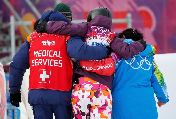 Japonka Chiho Takaová na OH v Soči 2014 (slopestyle)