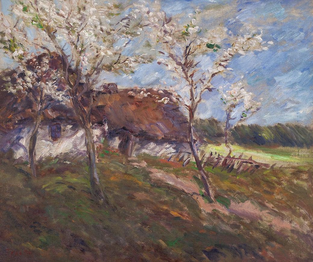 European Arts - Jindřicha Pruchy – Chalupa s kvetoucími stromy
