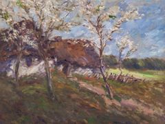 Jindřich Prucha – Chalupa s kvetoucími stromy