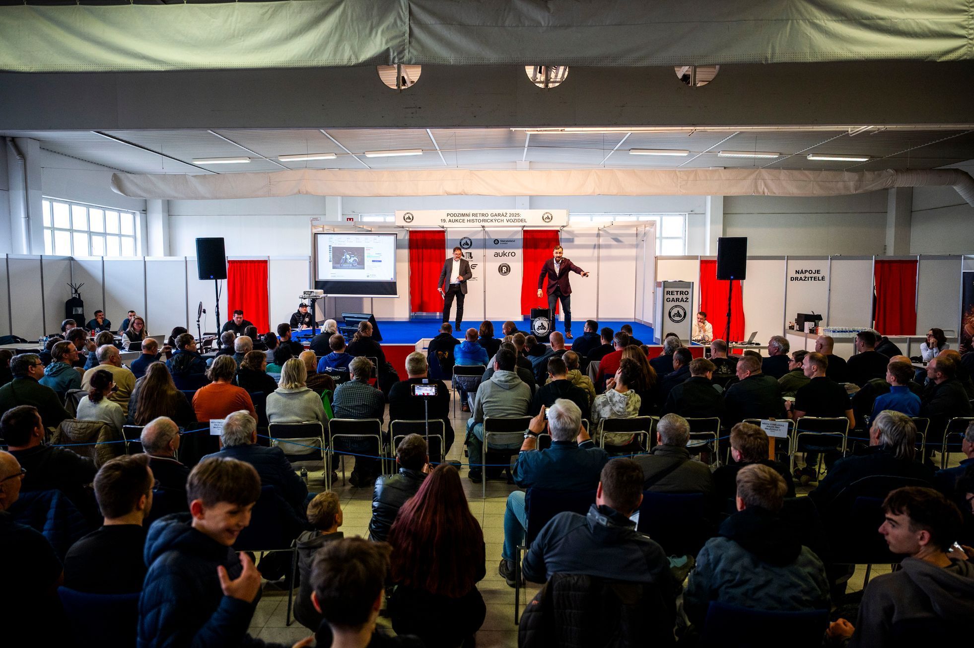 Aukce a burza Retro Garáž listopad 2025
