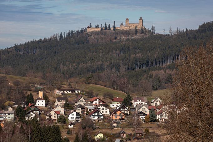 Kašperské hory a okolí, zvažovaná oblast pro těžbu zlata.