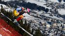 Tréninky na sjezd v Kitzbühelu (Hahnenkamm, 2013) - Benjamin Thomson