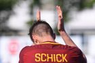 Video: Schick se poprvé zapsal jako ligový střelec AS Řím