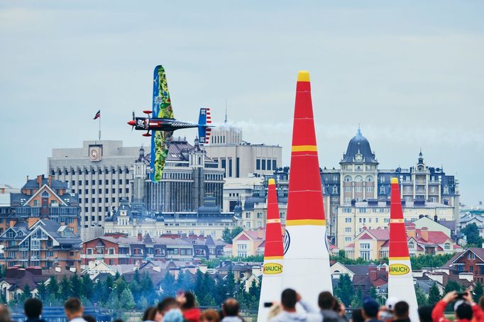 Petr Kopfstein v závodě Red Bull Air Race v Kazani 2019