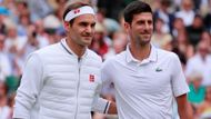 Finále mužské dvouhry na Wimbledonu obstarali Novak Djokovič a Roger Federer.