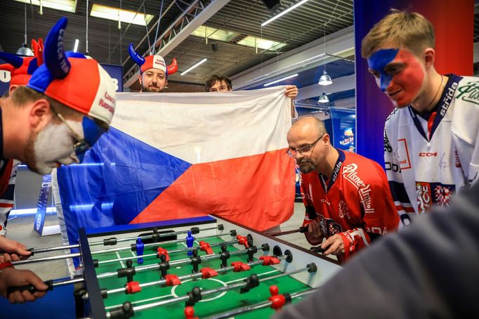 Čeští fanoušci ve fanzóně na MS v hokeji 2025 v Dánsku