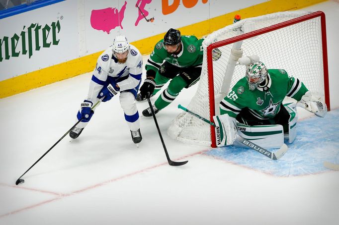 Jan Rutta, Andrej Sekera a Anton Chudobin ve finále Stanley Cupu 2020