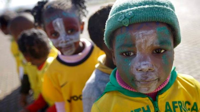 Dětské fotbalové radovánky v Jihoafrické republice