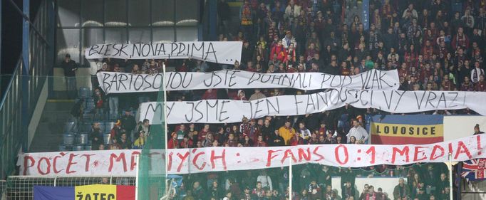 GL, Teplice-Sparta: fanoušci Sparty