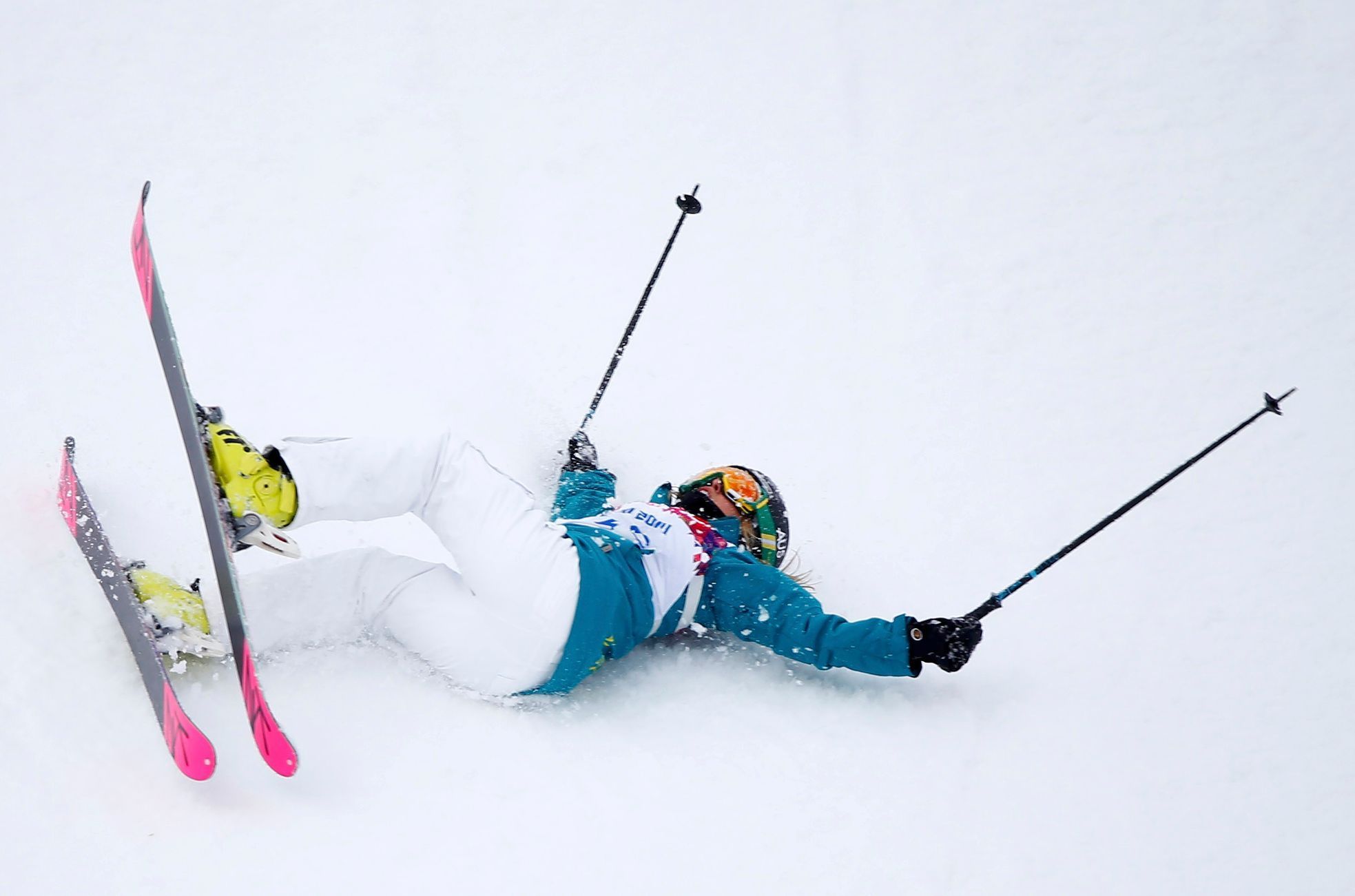Australanka Anna Segalová na OH v Soči 2014 (slopestyle)