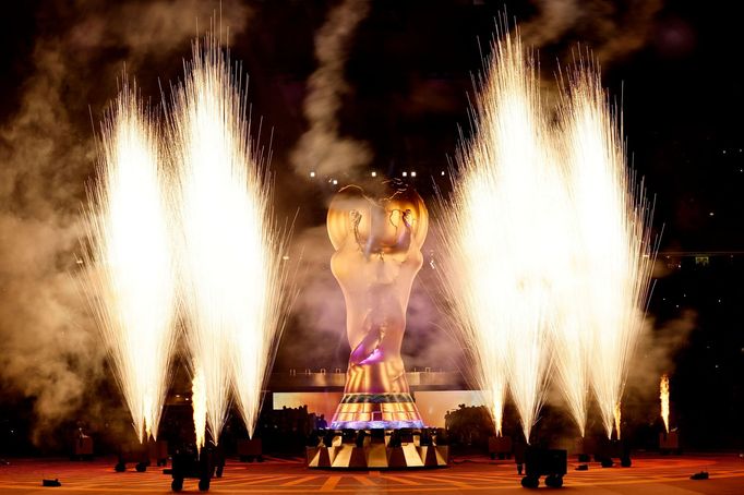 Ceremoniál před zápasem o 3. místo na MS 2022 Chorvatsko - Maroko