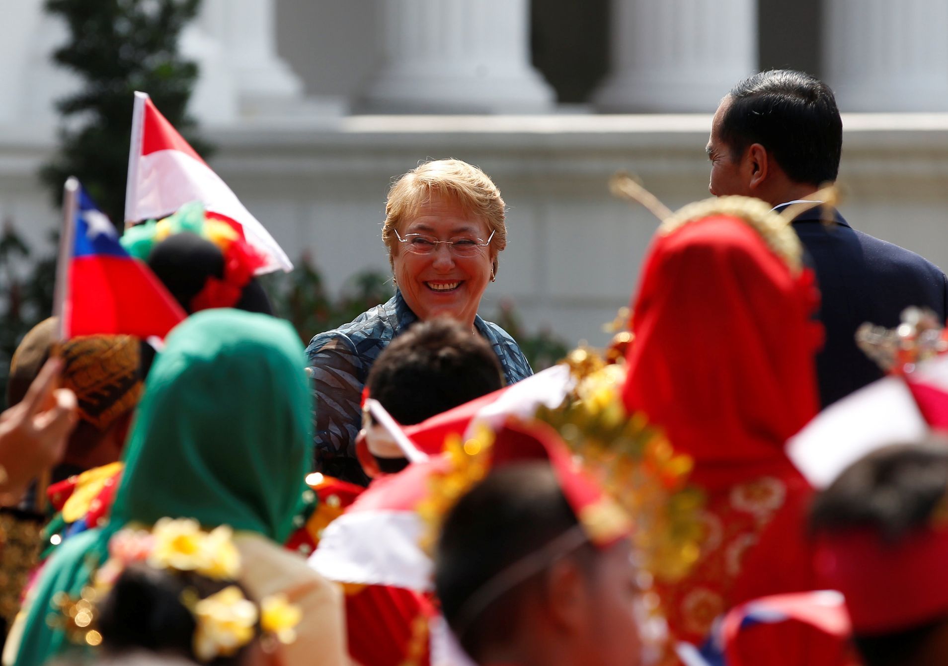 Michelle Bacheletová prezidentka Chile politik úsměv smích