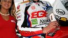 Matěj Smrž na startovním roštu před závodem třídy Superstock 1000, ve kterém vybojoval pěkné desáté místo.