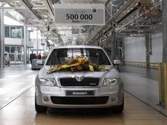 Škoda Octavia s pořadovým číslem 500 tisíc