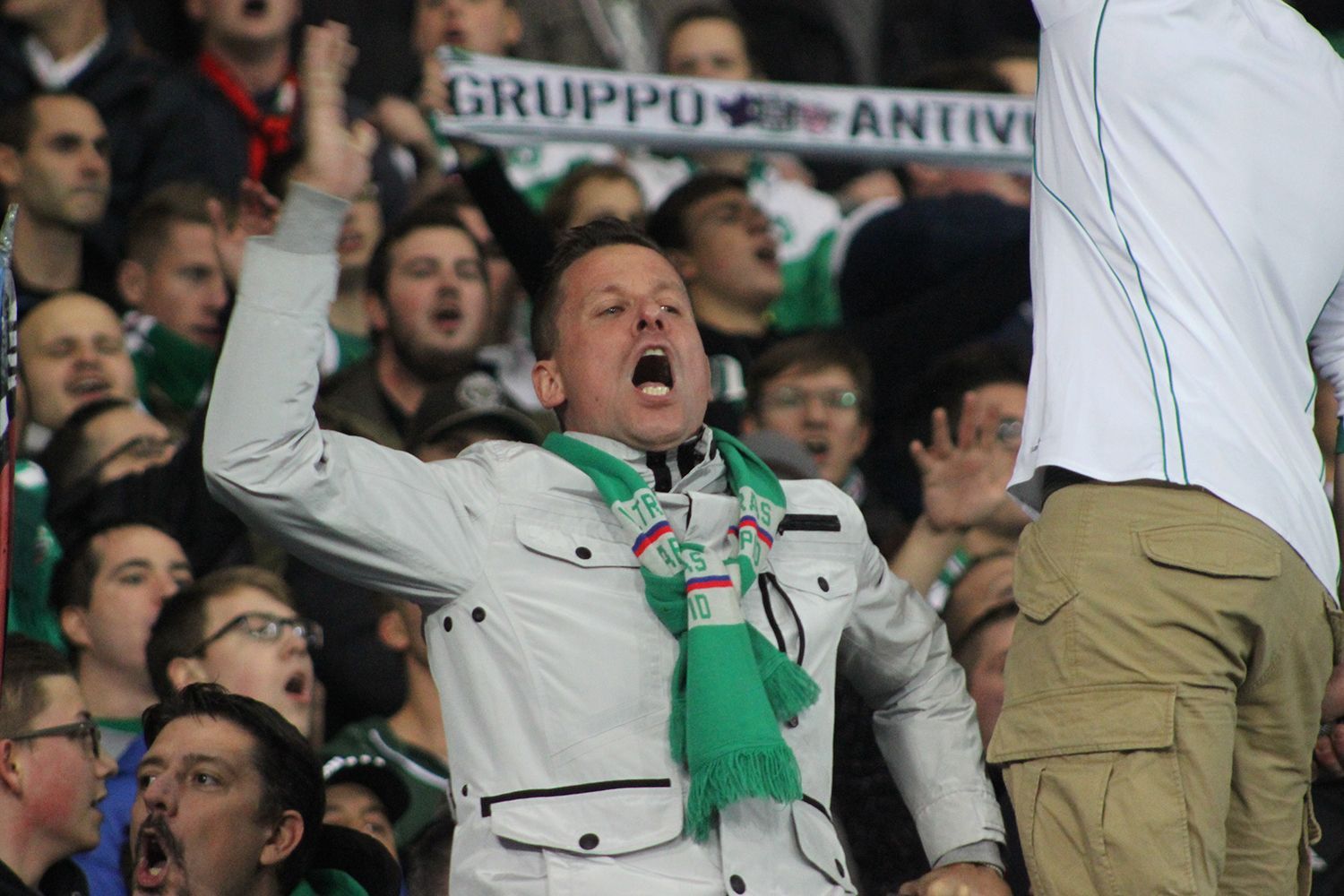 EL, Rapid Vídeň-Plzeň: fanoušci Rapidu