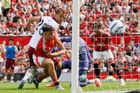 Zahraniční ligy: West Ham přehrál Manchester United, Souček se blýskl gólem