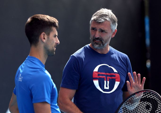 Novak Djokovič a Goran Ivaniševič