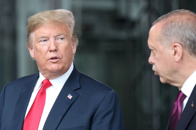 Americký prezident Donald Trump a jeho turecký protějšek Recep Tayyip Erdogan.