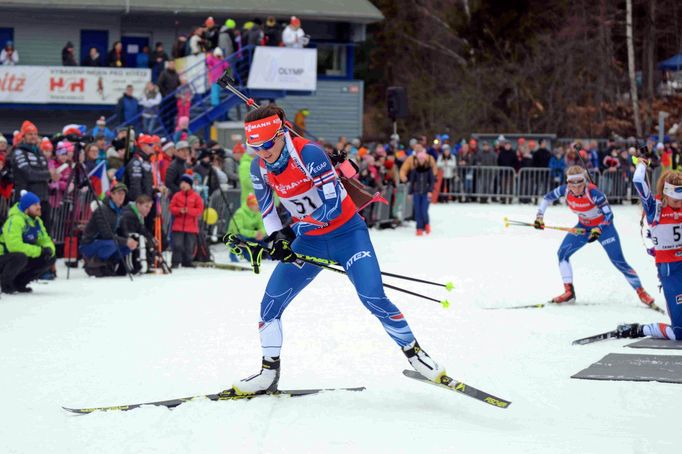 Biatlon, exhibiční supersprinty v Břízkách 2018: Veronika Vítková