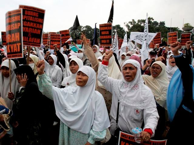 Protesty v Indonésii