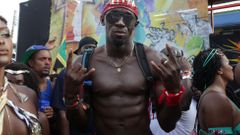Usain Bolt na nedávném karnevalu v Trinidadu a Tobagu